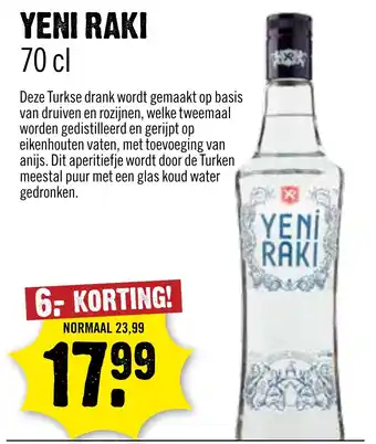 Dirck 3 Yeni Raki aanbieding