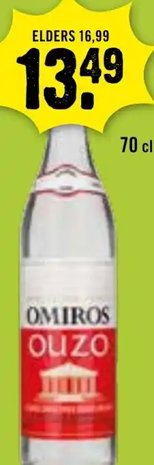 Dirck 3 OMIROS ouzo aanbieding