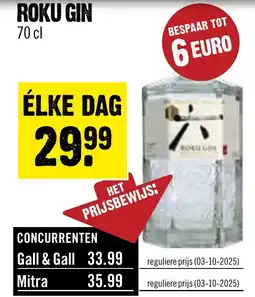 Dirck 3 Roku gin aanbieding