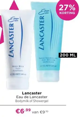 ICI Paris XL Lancaster Eau de Lancaster douchegel of bodymilk 200ml aanbieding