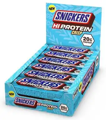 Bol.com Snickers | Hi-Protein Bar | Chocolate Crisp | Doos | 12 x 55 gram | Snel afvallen zonder poespas! aanbieding