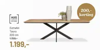 Piet Klerkx Eettafel Tauro aanbieding