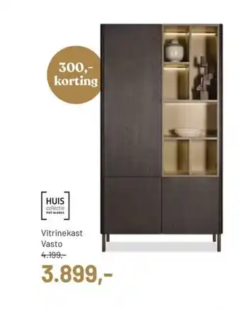 Piet Klerkx Vitrinekast Vasto aanbieding