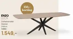 Piet Klerkx Eetkamertafel Danese aanbieding