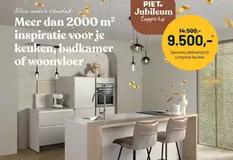 Piet Klerkx Speciale jubileumprijs complete keuken aanbieding