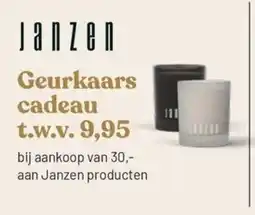 Piet Klerkx Geurkaars cadeau aanbieding