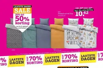 Leen Bakker Dekbedovertrek Siep 140x200 cm aanbieding