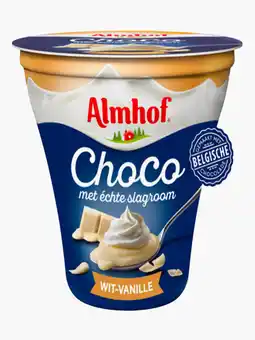 Flink Almhof Choco met echte slagroom wit-vanille 180g aanbieding