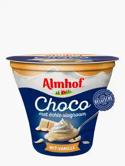 Flink Almhof Choco met echte slagroom wit-vanille 180g aanbieding