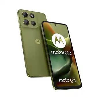 MediaMarkt MOTOROLA moto g15 - 128 GB - Iguana Green - 128 GB Groen aanbieding