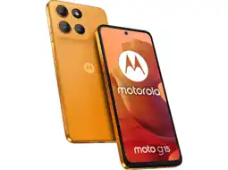 MediaMarkt MOTOROLA moto g15 - 128 GB - Sunrise Orange - 128 GB Oranje aanbieding