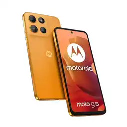 MediaMarkt MOTOROLA moto g15 - 128 GB - Sunrise Orange - 128 GB Oranje aanbieding