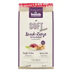 Zooplus 12,5 kg + 1,5 kg gratis! Bosch 14 kg droogvoer - Soft Geit & Aardappel aanbieding