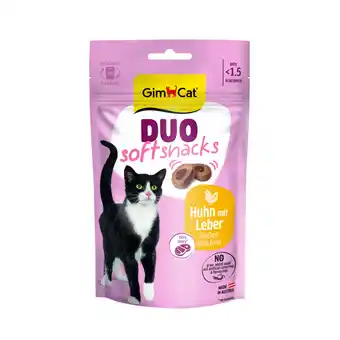 Zooplus 50g GimCat Duo Zachte Snacks 50g Kip & Lever kattensnacks aanbieding