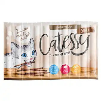 Zooplus 10x5g Catessy Sticks met BBQ Zalm Kattensnacks aanbieding