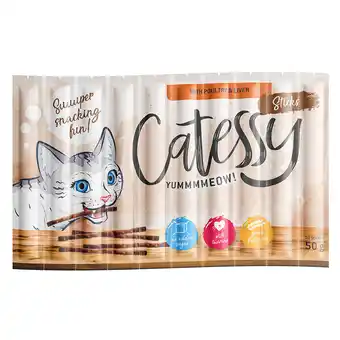 Zooplus 10x5g Catessy Sticks met Gevogelte & Lever Kattensnacks aanbieding