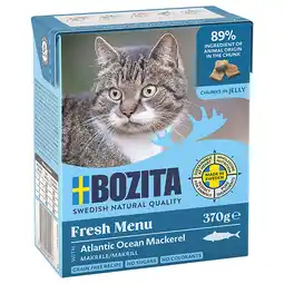 Zooplus 20% Korting! 6 x 370 g Bozita Tetra in Gelei of Saus - natvoer met Makreel (6 x 370g) aanbieding