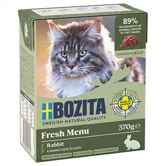 Zooplus 20% Korting! 6 x 370 g Bozita Tetra in Gelei of Saus - natvoer met Konijn (6 x 370g) aanbieding