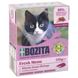 Zooplus 20% Korting! 6 x 370 g Bozita Tetra in Gelei of Saus - natvoer met Garnalen (6 x 370g) aanbieding