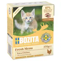 Zooplus 20% Korting! 6 x 370 g Bozita Tetra in Gelei of Saus - natvoer Met Kip voor Kittens (6 x 370g) aanbieding