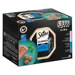 Zooplus 9 + 3 Gratis! Sheba 12 x 85 g - Variaties in Kuipjes Kattenvoer Classic in Paté (12 x 85g) aanbieding