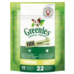 Zooplus 15% Korting! Greenies snacks 170 g / 340 g - Teenie (170 g) aanbieding