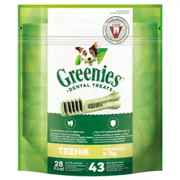 Zooplus 15% Korting! Greenies snacks 170 g / 340 g - Teenie (340 g) aanbieding