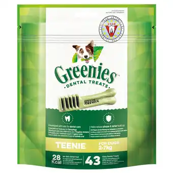 Zooplus 15% Korting! Greenies snacks 170 g / 340 g - Teenie (340 g) aanbieding