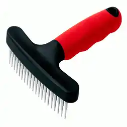 Pets Place Ferplast Herderhark Enkel Lang - Hondenvachtkam - 11x15.5 cm Rood Zwart aanbieding