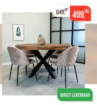 Dimehouse Eettafel rond aanbieding