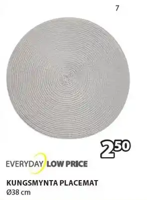 Jysk Everyday Low Price Kungsmynta Placemat aanbieding