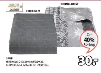 Jysk Sprei aanbieding