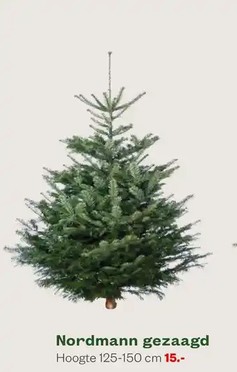 Welkoop Nordmann gezaagd - Kerstboom aanbieding