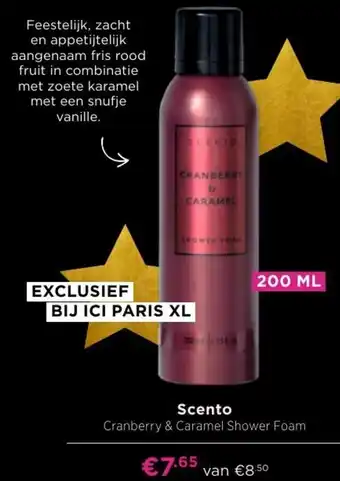 ICI Paris XL Scento Cranberry & Caramel Shower Foam 200ml aanbieding