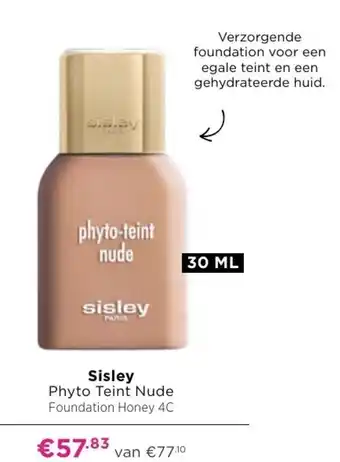 ICI Paris XL Sisley Phyto Teint Nude Foundation Honey 4C 30ml aanbieding