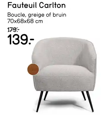 Leen Bakker Fauteuil Carlton aanbieding