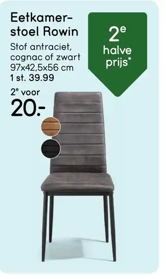 Leen Bakker Eetkamer stoel Rowin aanbieding