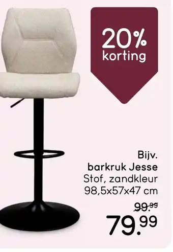 Leen Bakker barkruk Jesse aanbieding