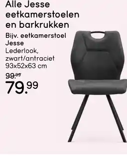 Leen Bakker Alle Jesse eetkamerstoelen en barkrukken aanbieding