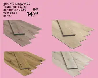 Leen Bakker Bijv. PVC Klik Lock 20 aanbieding