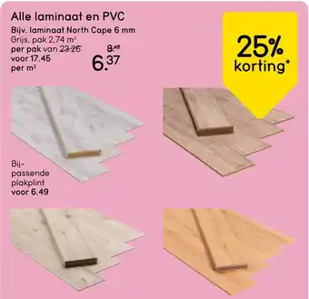 Leen Bakker Alle laminaat en PVC aanbieding