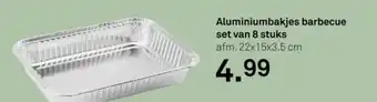 Karwei Aluminiumbakjes barbecue set van 8 stuks aanbieding