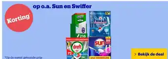 Bol.com op o.a. Sun en Swiffer aanbieding