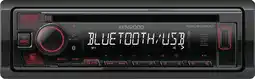 Bol.com Kenwood KDC-BT460U Radio-CD Speler - Bluetooth - Rood aanbieding