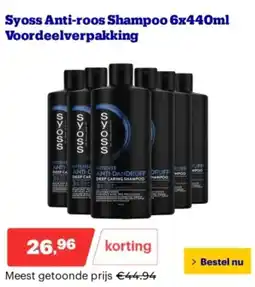 Bol.com Syoss Anti roos Shampoo  Voordeelverpakking aanbieding