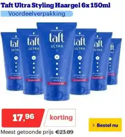 Bol.com Taft Ultra Styling Haargel aanbieding