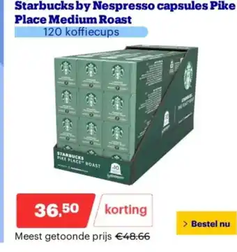 Bol.com Starbucks by Nespresso capsules Pike Place Medium Roast aanbieding