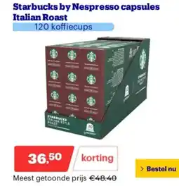 Bol.com Starbucks by Nespresso capsules Italian Roast aanbieding