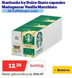 Bol.com Starbucks by Dolce Gusto capsules Madagascar Vanilla Macchiato aanbieding