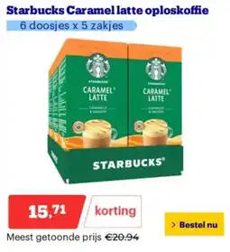 Bol.com Starbucks Caramel latte oploskoffie aanbieding